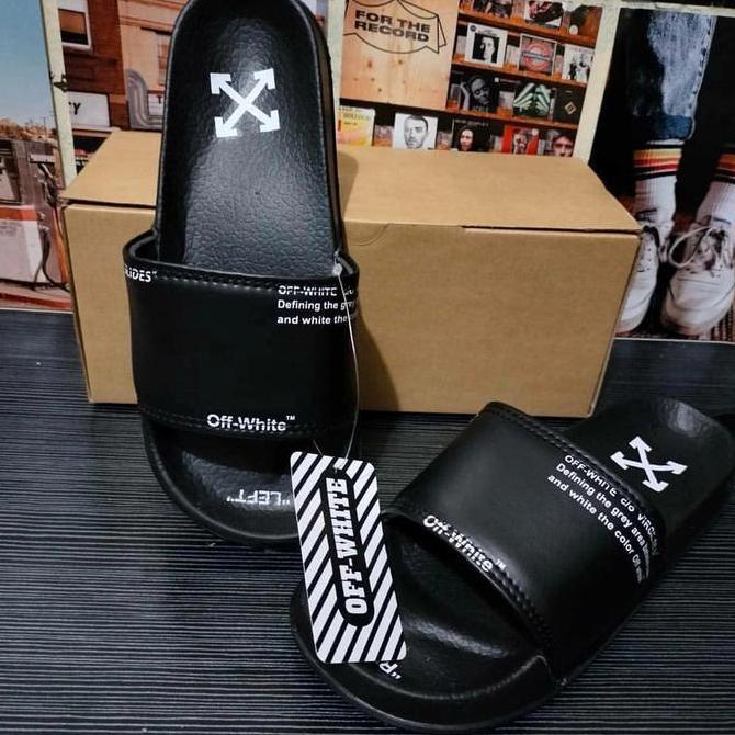 SANDAL OFFWHITE SENDAL OFFWHITE SANDALS OFFWHITE SLIP ON DAILY UNISEX