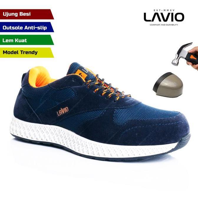 Sepatu Running Sneaker Casual Olahraga LAVIO ALDEN Sneakers Shoes Kasual Pria Sport Hitam Snekers Ke