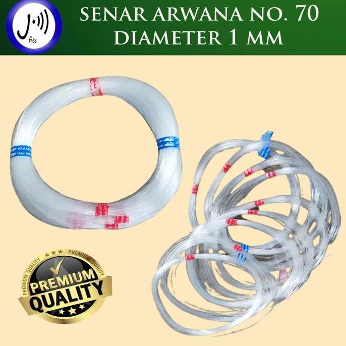 Senar Pancing Arwana No 70 diameter 1 mm per bungkus 120 gram/ tali nylon/ kenur
