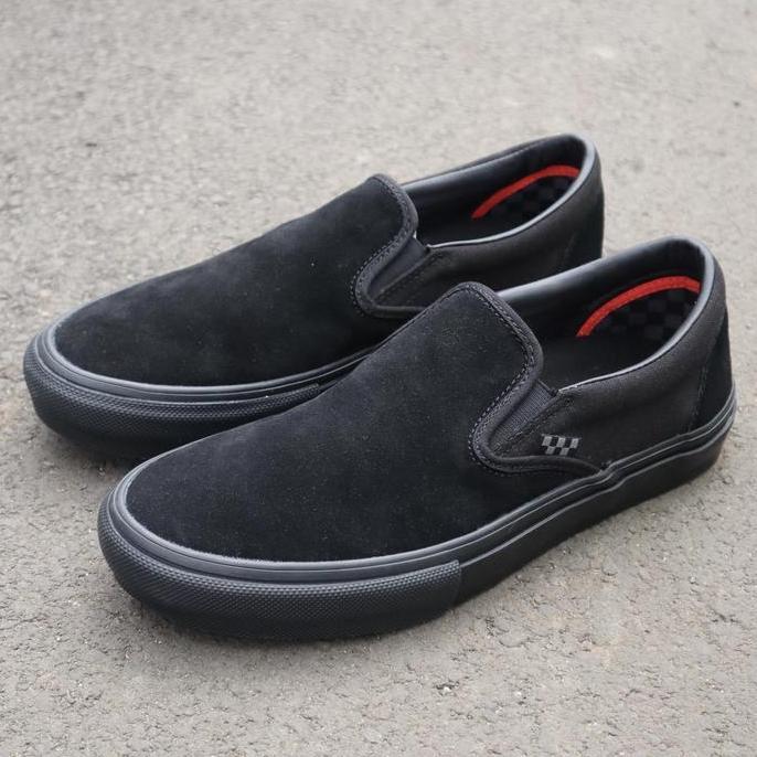 Vans skate slip on black black (Resmi PT NAVYA)