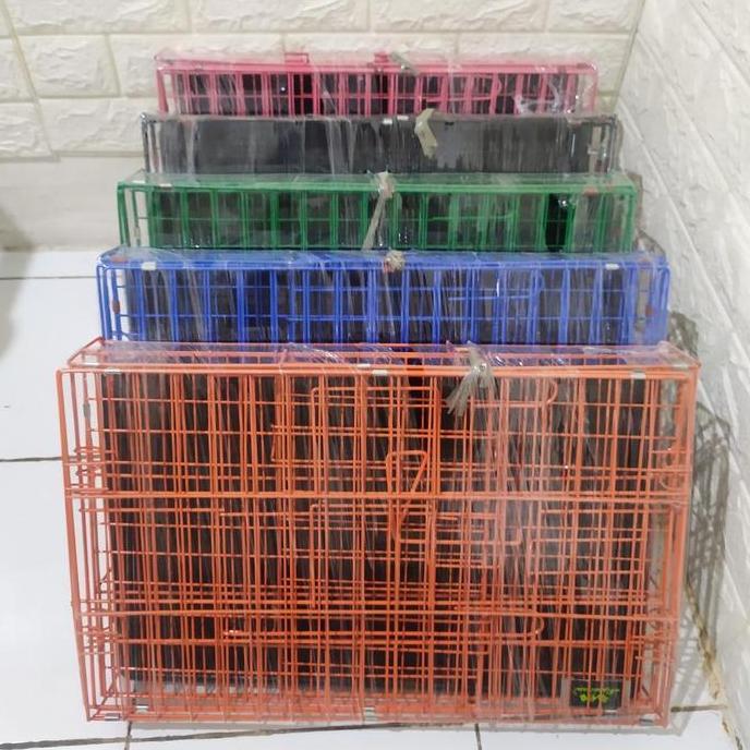 Tqs Sangkar Kucing Kecil Kandang Kucing Kelinci Ukuran 47X29X38 Dilipat Cat Powder Coating Anti Kara