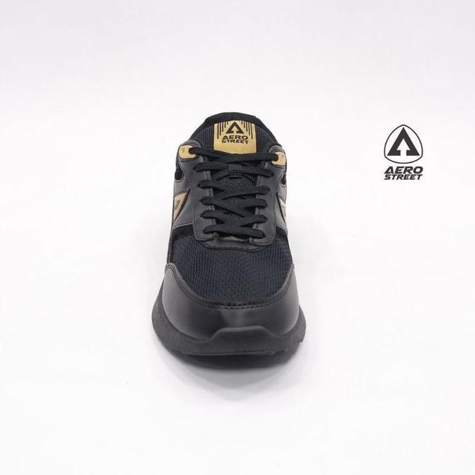AEROSTREET OSAKA HITAM HITAM EMAS 100% ORINAL