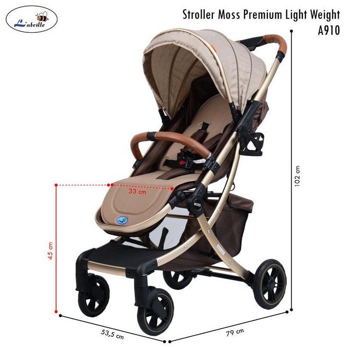 TERBARU Labeille A910 Baby Stroller Moss Premium Light Weight Kereta Dorong Lipat Bayi Anak HOT SALE