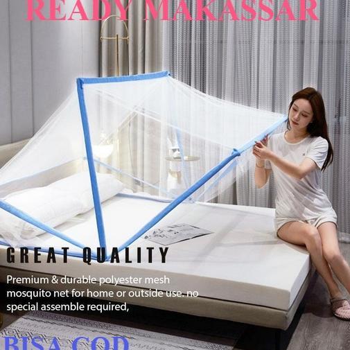 Kelambu Anak / Kelambu Tempat Tidur Persegi / Kelambu Lipat Persegi Bisa Di Lipat Uk 135 Cm / 165 Cm