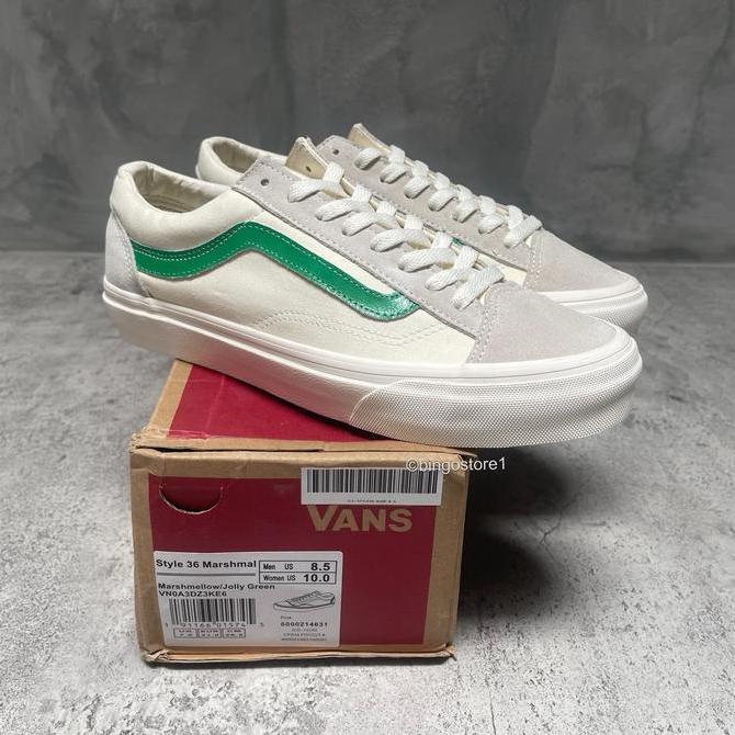 Vans Style 36 Marsmallow Jolly Green Orinal - Vans Style 36