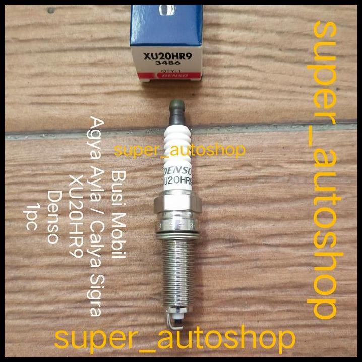 TERBARU BUSI MOBIL AGYA AYLA / CALYA SIGRA XU20HR9 DENSO ORIGINAL ORI 1PC 
