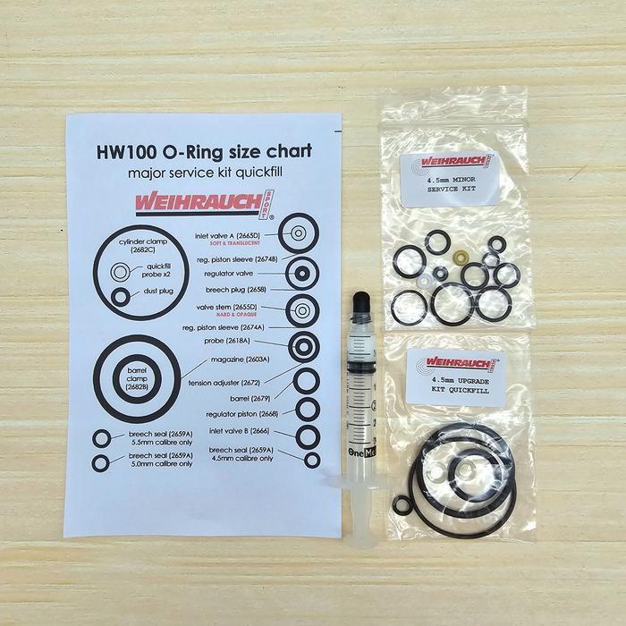 Weihrauch Hw100 Major Service Kit / Seal Set / Sil Set Hw100 Original Dan Terpercaya