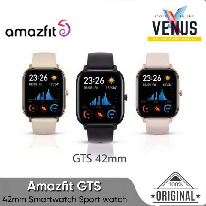 ROBYSELLER2 - AMAZFIT GTS SMART WATCH - SMARTWATCH LAYAR 1.65" AMOLED DISPLAY JAM TANGAN PINTAR
