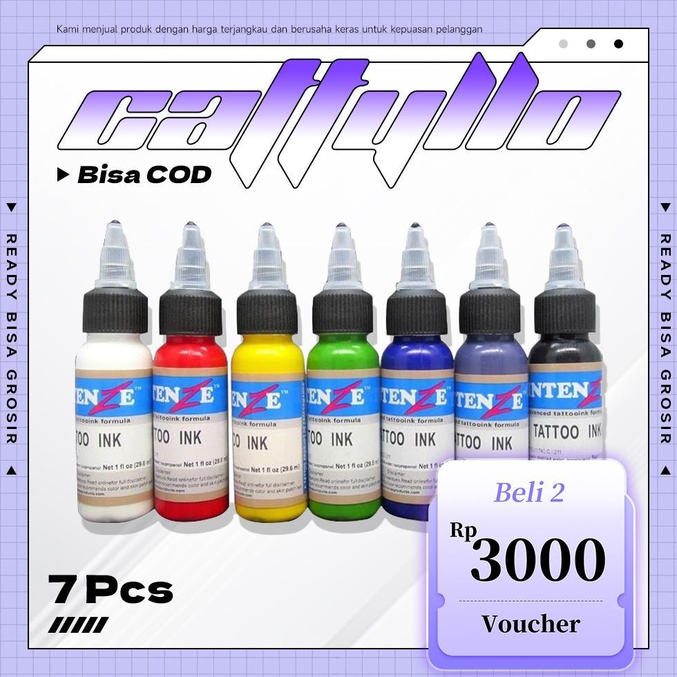 7 Warna/set Tinta Profesional Tato Tinta Tattoo Tinta Set Pigmen Tinta Tato Permanen