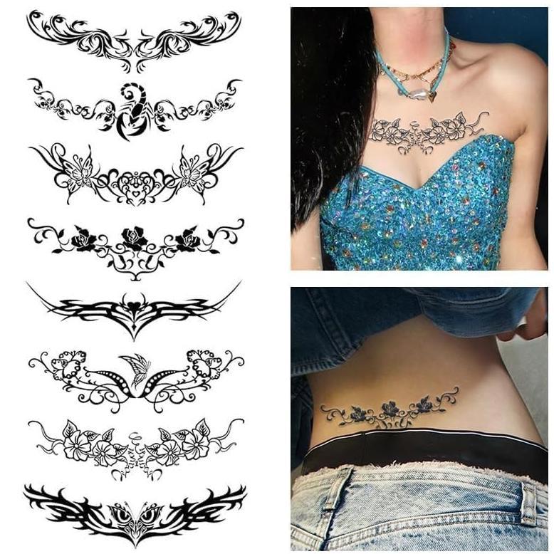 Tato Kupu Kupu Tahan Lama Tato Temporer Tahan Air Tato Butterfly Tato Keren Tahan Simulasi Semi Perm