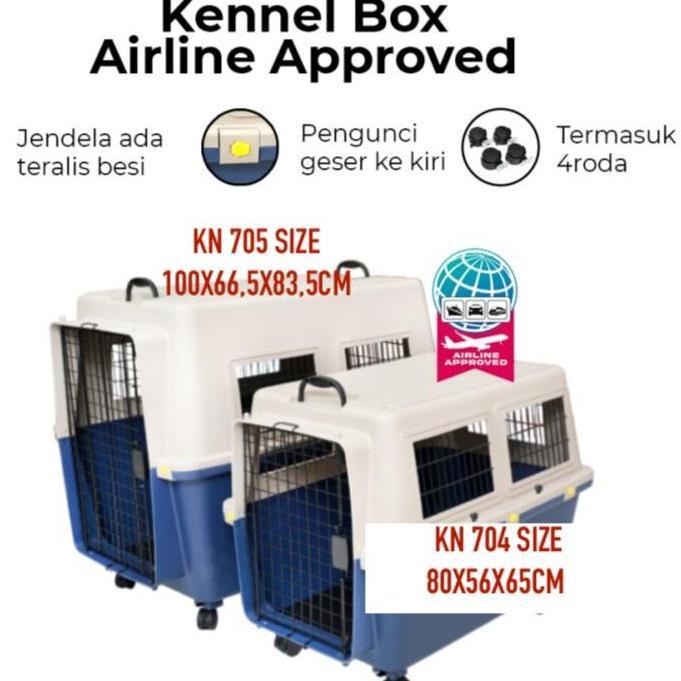 TERBARU Kennel Box Pet Crate Cargo Travelling Anjing Besar XL KN 705 JUMBO PROMO