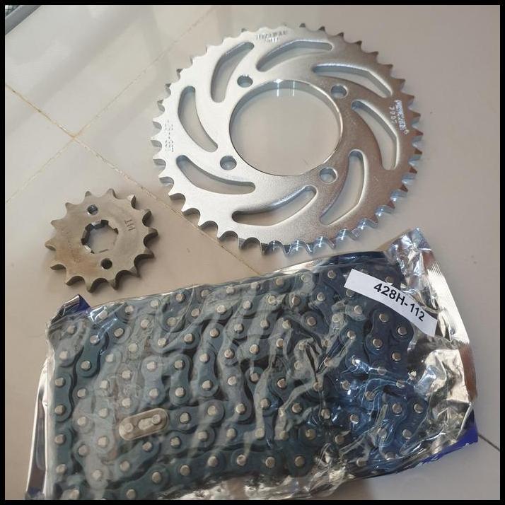 TERLARIS GEAR SET JUPITER MX GEAR PAKET JUPITER MX 135 BAJA CHORME GOLD