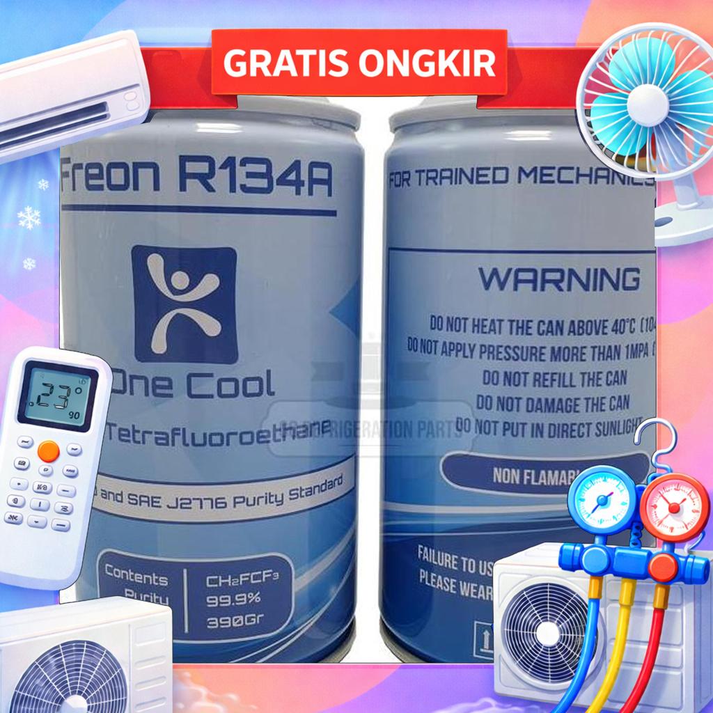 Freon Kulkas Kaleng R134A 390 Gram One Cool Sameday