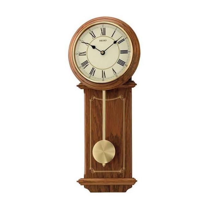 Jam Dinding SEIKO ORIGINAL QXC213B Wooden Clock Pendulum awet QXC213