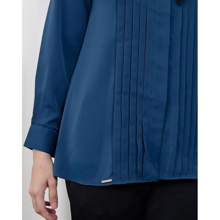 Zysku Xena | Pianna Blouse - 3 Warna | Blus Atasan Kantor Basic Polos Lengan Panjang Opnesel