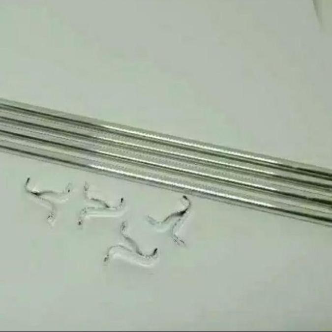 besi gorden full set tiang gorden pipa korden batang horden stik tirai murah