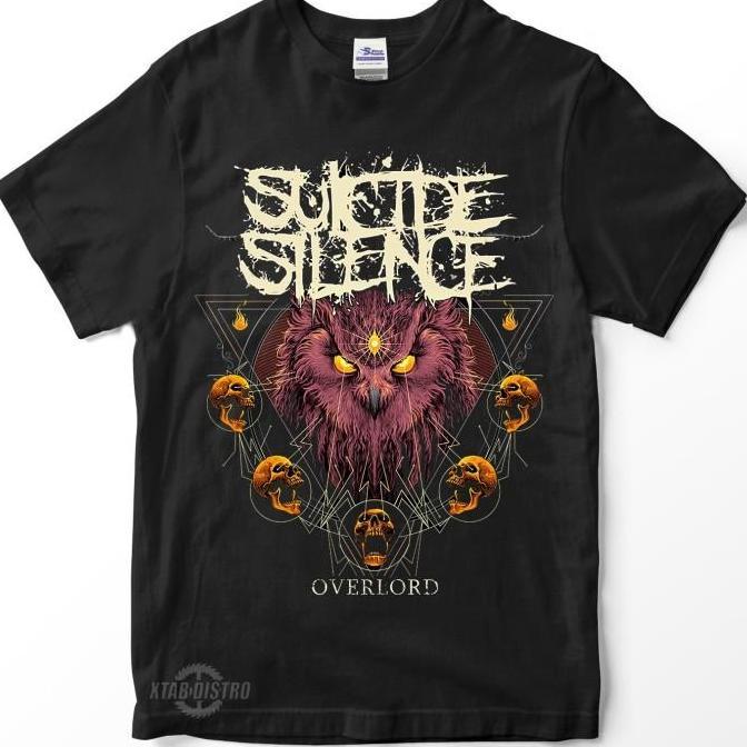 Kaos SUICIDE SILENCE Overlord tshirt band kaos metal bmth deathcore