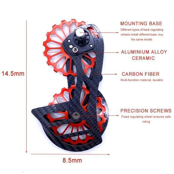 Wal Ospw Pulley Oversize Ceramic Bearing Tiagra 105 Ultegra Dura Ace Kualitas Terbaik Harga Termurah