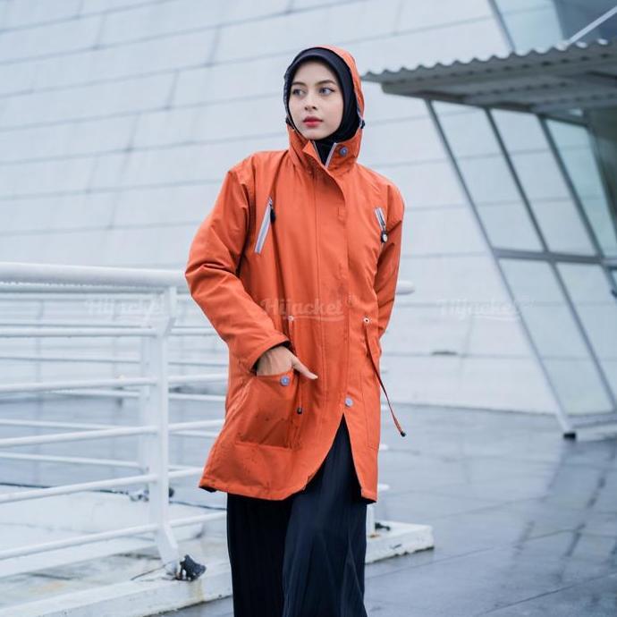 HIJACKET - Jaket Hijaber MONTIX Imperial | Gold | Jaket Wanita Panjang | Outerwear For Hijaber jaket