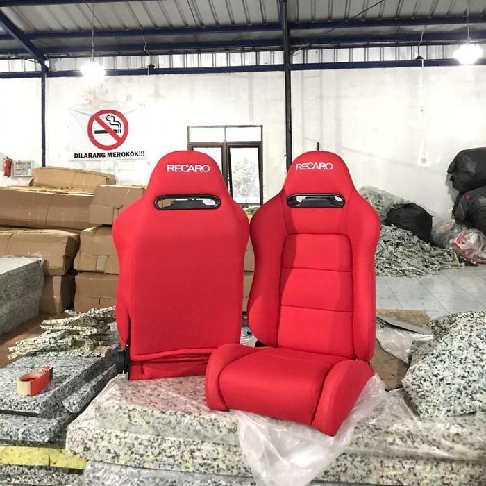 Jok Mobil Racing Recaro Sr4 Merah/Jok Mobil Balap Universal Original Dan Terpercaya