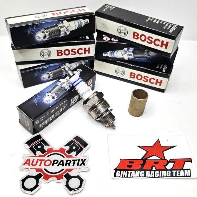 BUSI BOSCH DOUBLE IRIDIUM BRT RX KING RXZ RXS F1ZR FORCE 1 NINJA 150 R RR VESPA 2Tak TORNADO
