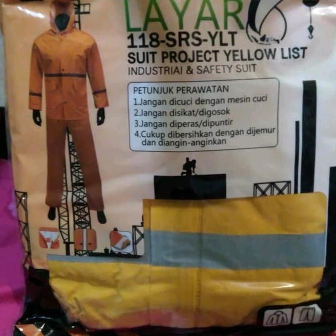 NEW JAS HUJAN SUIT PROJECT BLUE NAVY MERK LAYAR 118-SRS-B-LT BEST