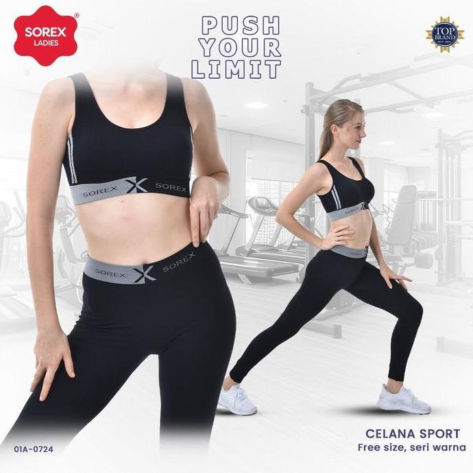 Celana Olahraga Wanita Legging Sport Panjang Sorex Sport Legging Yoga Jogging Aerobik Fitness
