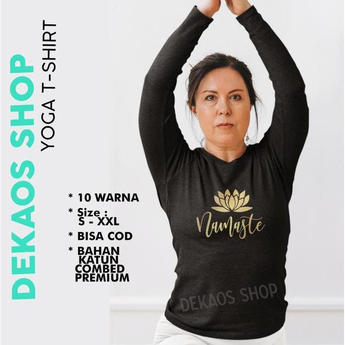 KAOS YOGA LENGAN PANJANG WANITA / KAOS SENAM LENGAN PANJANG / 1187LO