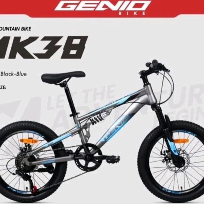 Sepeda Mtb Anak 20Inch Genio Mk38 Full Suspension Cakram Outdoor