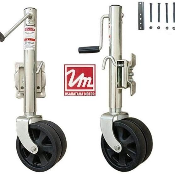 DOUBLE WHEEL 8" JACK TRAILER ANHANG ORIGINAL DAN TERPERCAYA