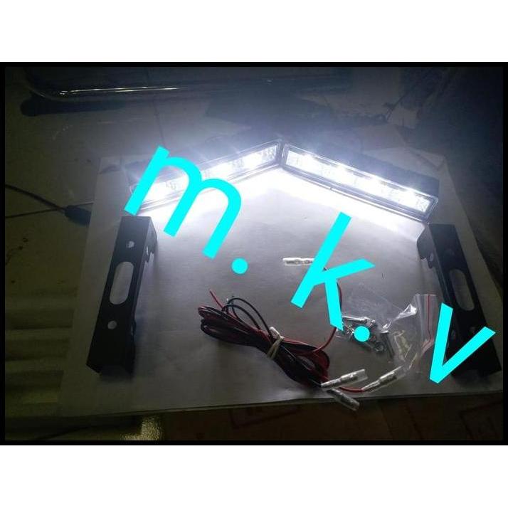 DISKON LAMPU LED BUMPER DRL 4 LED MODEL NEW MOBIL MAZDA 2 
