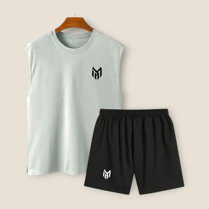 Setelan Jersey Singlet Olahraga 2025 Sport Kaos Tanpa Lengan Sport Dewasa Uni Pakaian Celana Atasan 