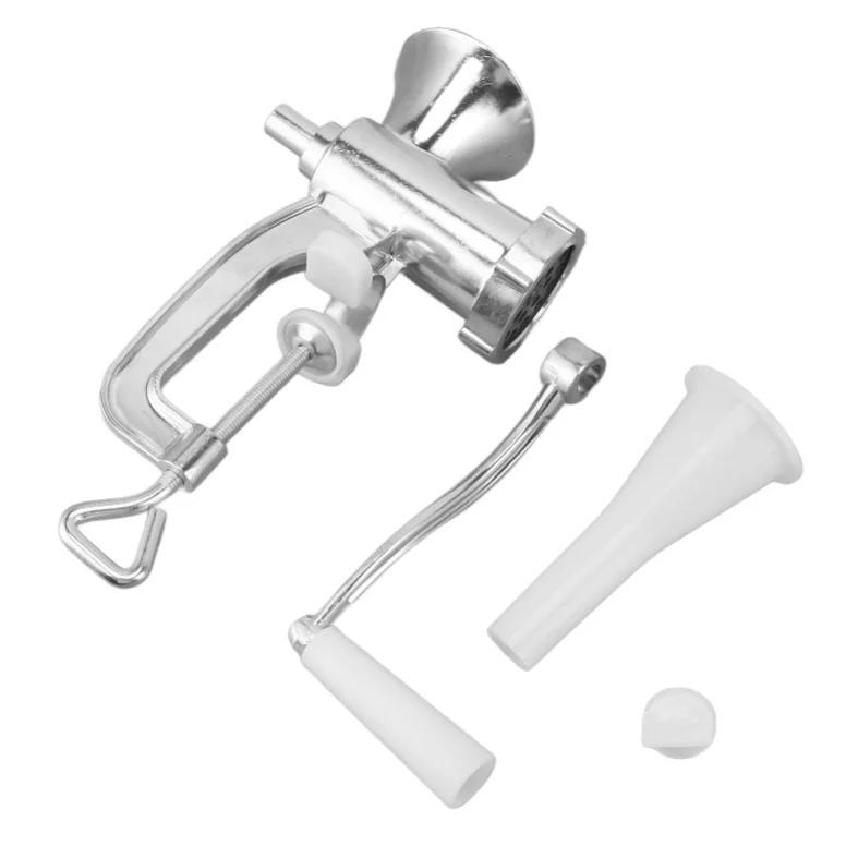 Aluminum Alloy Manual Meat Grinder Sausage Stuffer Hand Crank Meat Grinder Household Cooking Machine