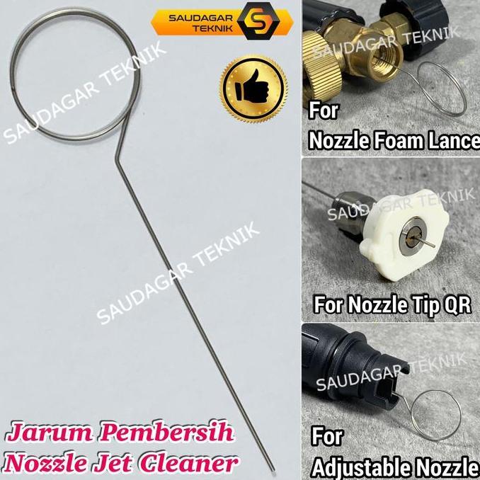 Ready Jarum Alat Pembersih Nozzle Jet Cleaner Nozzle Tip Foam Lance Nozzle Spray Quick Release murah