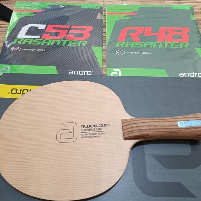 PAKET BET TENIS MEJA ANDRO LIGNA CO OFF PLUS RASANTER