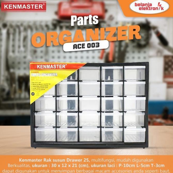 Rak Susun Drawers 25 Komponen KENMASTER Mini Box Organizer RAK016