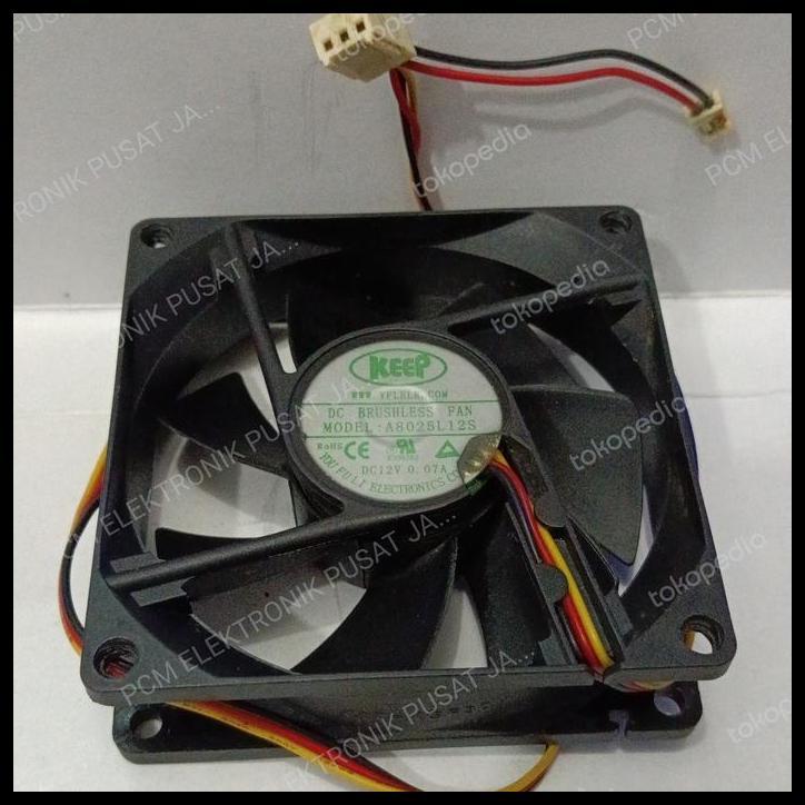 TERBARU 2095 FAN KIPAS KEEP 12VOLT 12 VOLT 3PIN 3 PIN 8CM 8 CM 8X8 W8025L12S 