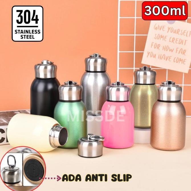 BOTOL MINUM TERMOS 300ML / TUMBLER MINI STAINLESS STEEL / TERMOS TRAVEL / BOTOL MINUM KOPI GEMOY