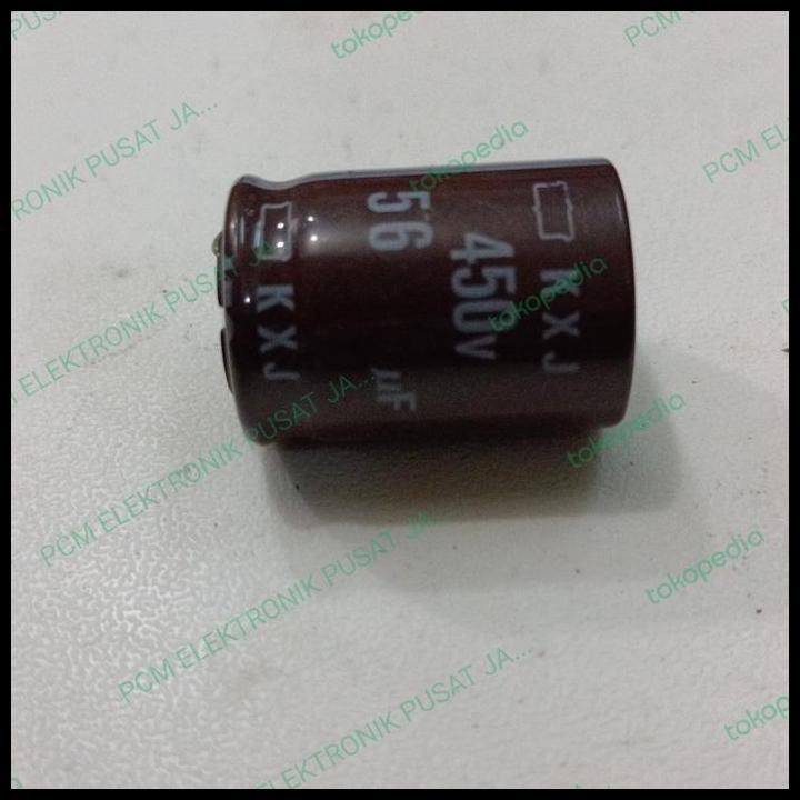 TERMURAH 1442 ELCO ELKO 56UF 56 UF 450V 450VOLT 450 VOLT NIPPON CHEMICON ASLI 