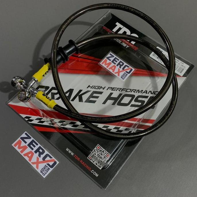 Selang Rem TDR Racing 37inch 93cm Black Carbon Beat Karbu Beat FI ESP