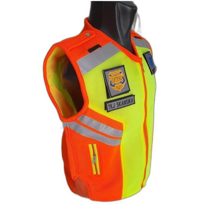 rompi security orange tebal