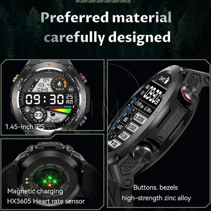 Wrble- Timever Kc82 |  Built-In Gps | 650 Mah Jam Tangan Pintar | Tahan Air 1Atm | Jam Tangan Milite