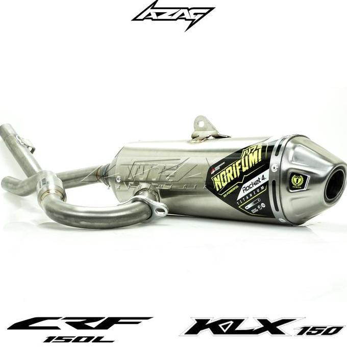 Knalpot norifumi rocket 4 titanium honda crf 150
