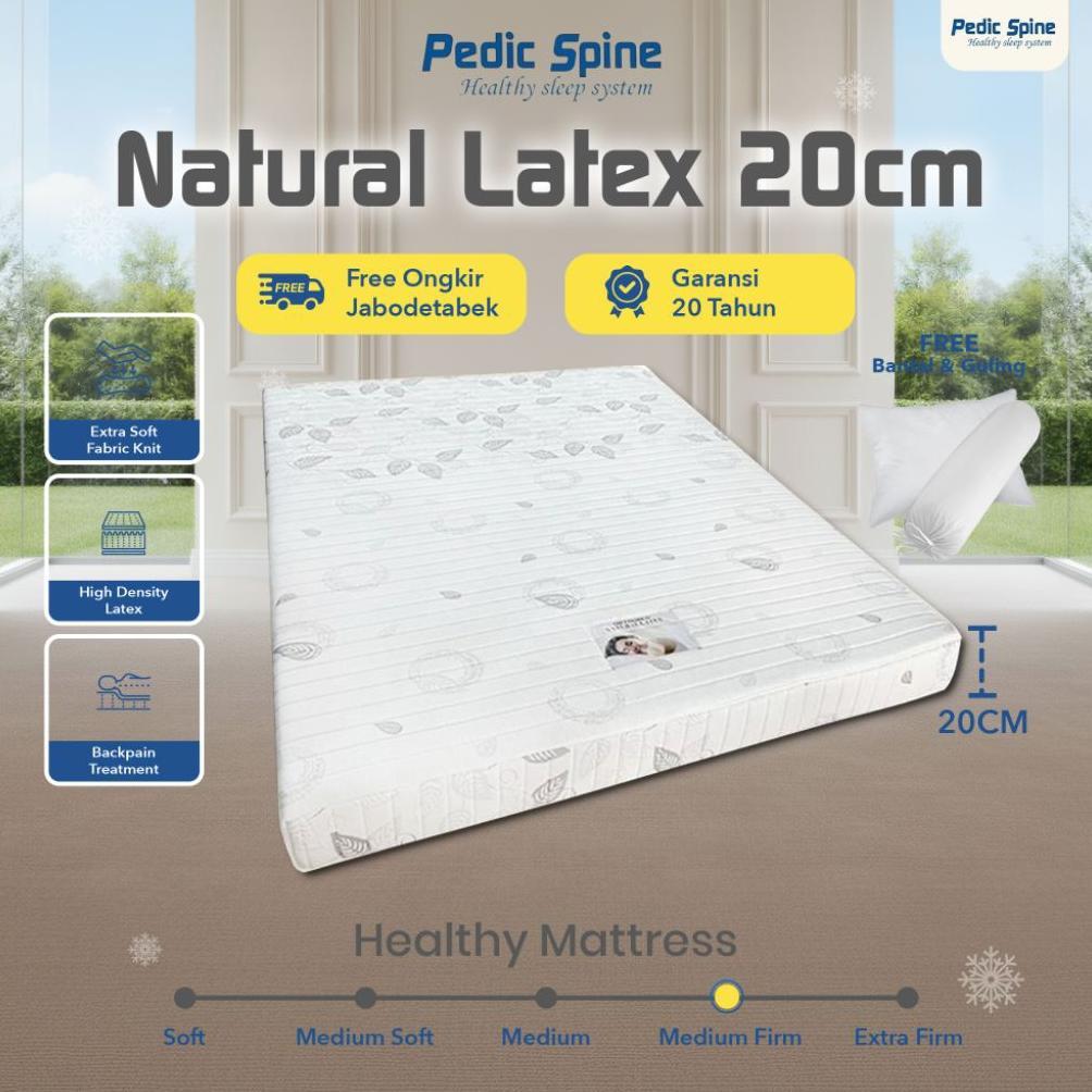 KASUR PEDIC SPINE NATURAL LATEX - ORTHOPEDIC (UK90x200x20-200x200x20CM)