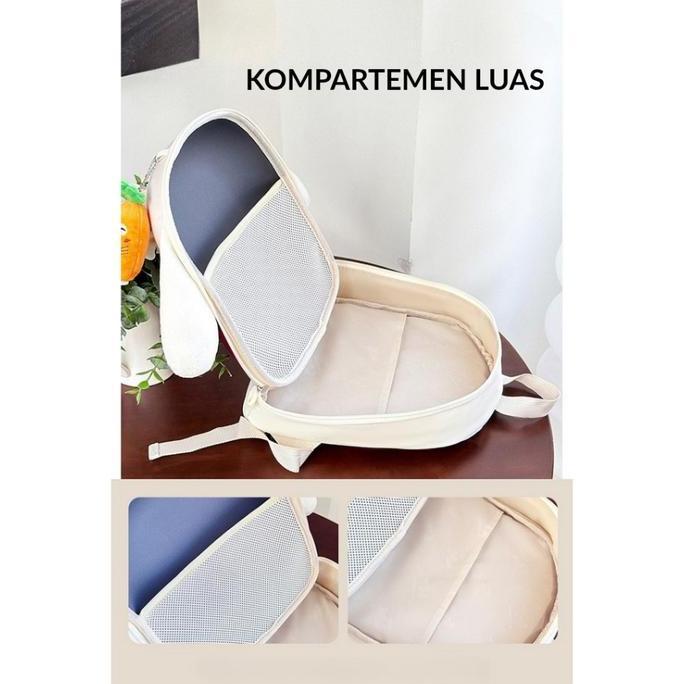 Tas Ransel Anak Kelinci Free Gantungan Waterproof Backpack Untuk Sekolah / Jalan TA9005