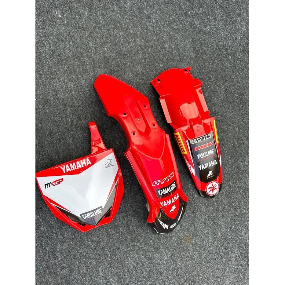 Spakbor Depan Belakang Dan Papan Nomor Yz 85 New Dan Striping Original Dan Terpercaya