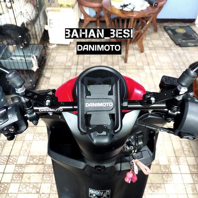 OBITO.KURAMA - HOLDER DUDUKAN HP MOTOR SCOOPY GENIO FINO VARIO BEAT NMAX LEXI MIO PNP