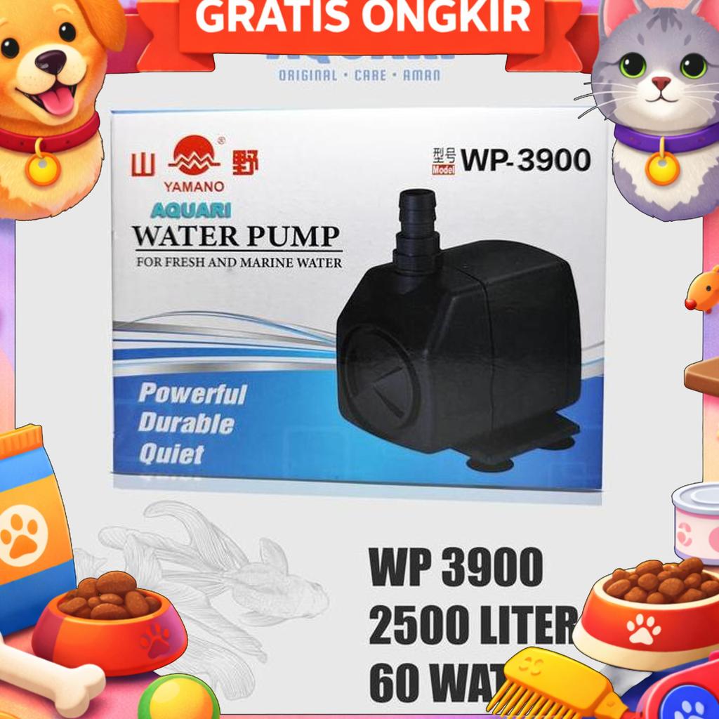 Mesin Kolam Yamano Wp 3900 2500 L/H 60 Watt 1,5-2M - Pompa Air Aquarium - Water Pump Kolam
