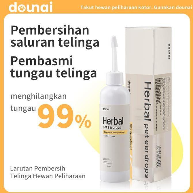 LAZZBUINA - CODDOUNAI OBAT TETES TELINGA KUCING DAN ANJING LAWAN KOTORAN & INFEKSI , BEBAS TUNGAU AT