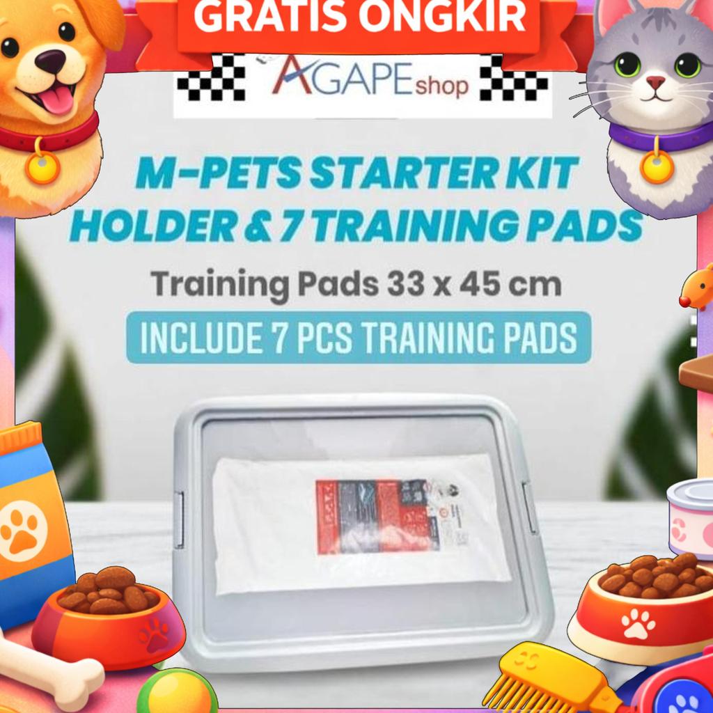 M-Pets Starter Kit Pad Holder + Training Pad 33X45 Cm / Pet Toilet